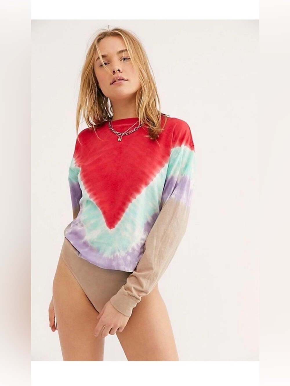 FREE PEOPLE DAYDREAMER TIE DYE BODYSUIT
